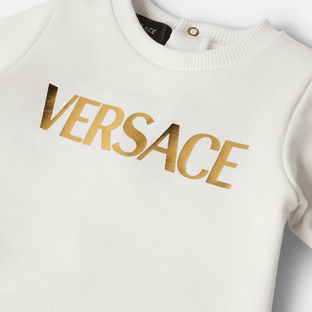 Versace Kids Unisex Babygrow White