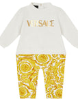 Versace Kids Unisex Babygrow White
