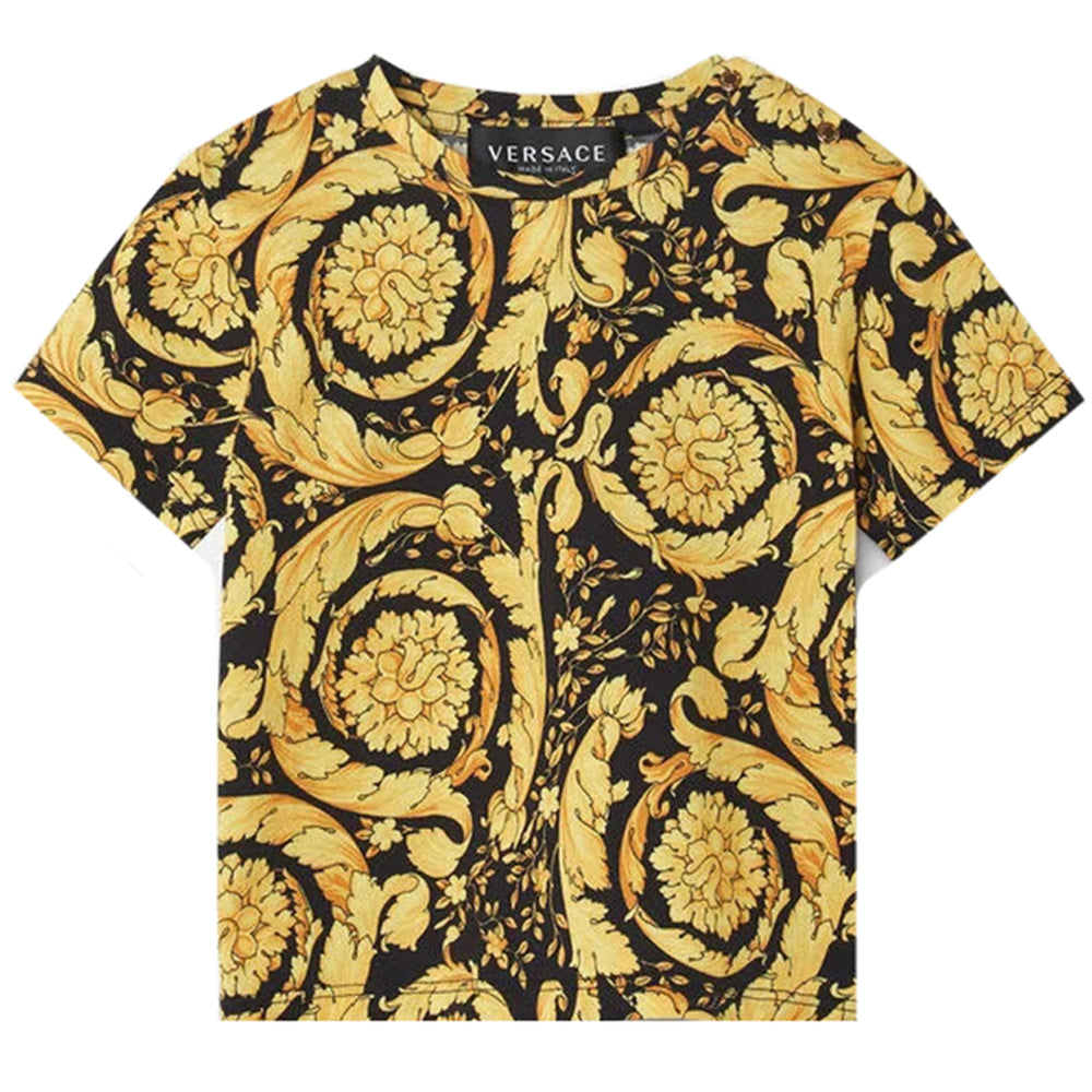 Versace Baby Unisex Classic Print T Shirt