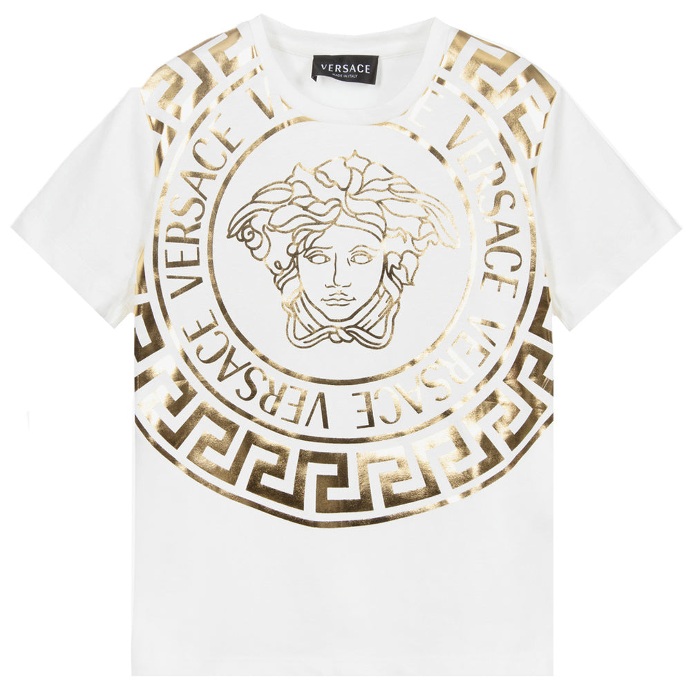 Versace Kids Unisex Medusa T-shirt White