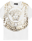 Versace Kids Unisex Medusa T-shirt White