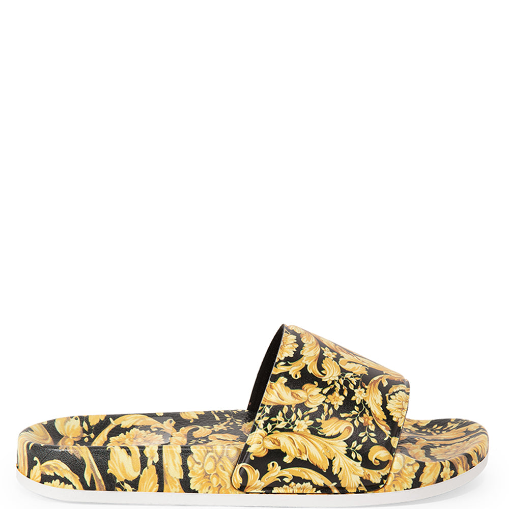 Versace Unisex Sliders Gold