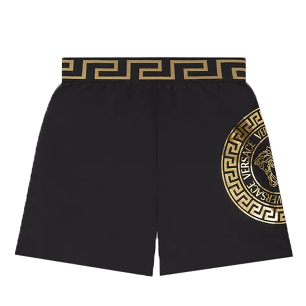 Versace Boys Medusa Print Shorts Black