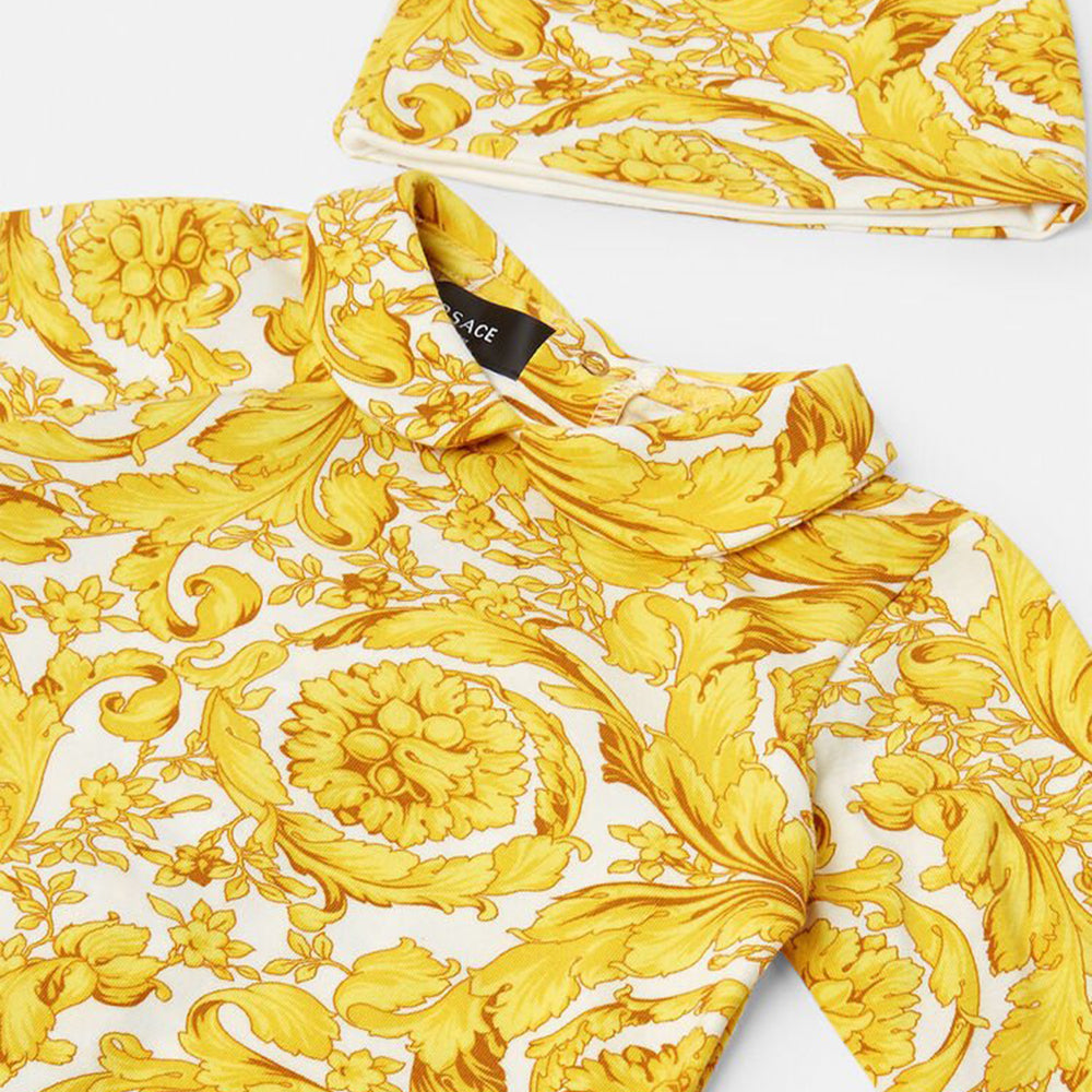 Versace Baby Unisex Babygrow Set Gold