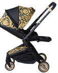 Versace Kids Barocco Stroller Gold Maison Threads