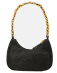 Versace Girls Medusa Plaque Shoulder Bag Black