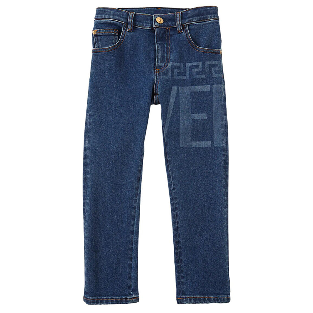 Versace Kids Blue Denim Jeans