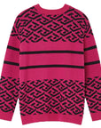 Versace Girls Wool Knitted Medusa Jumper Pink