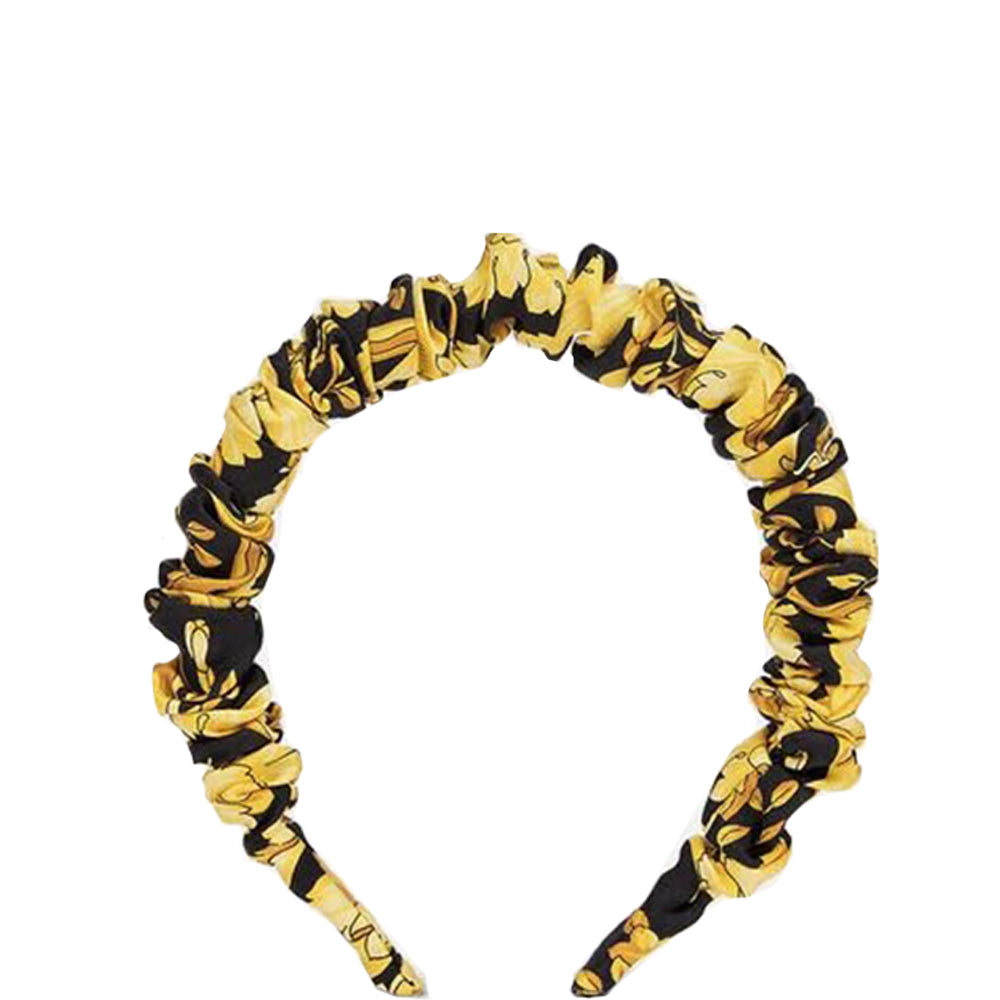 Versace Girls Barocco Print Headband Gold