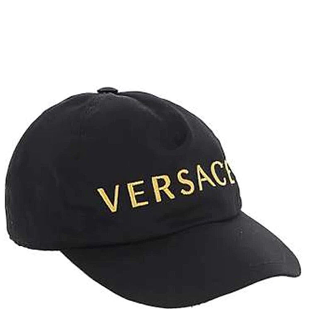 Versace Unisex Logo Cap Black