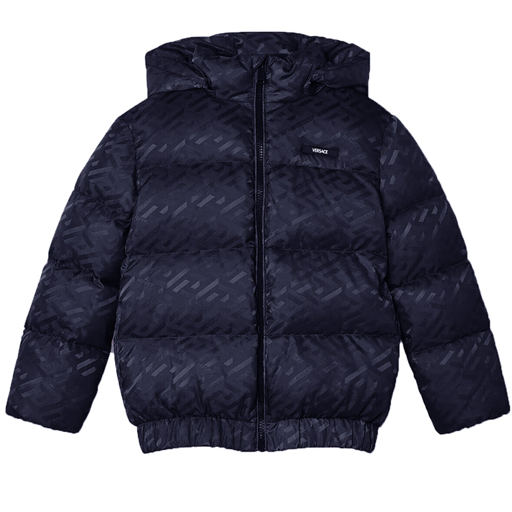 Versace Unisex Logo Jacket Navy
