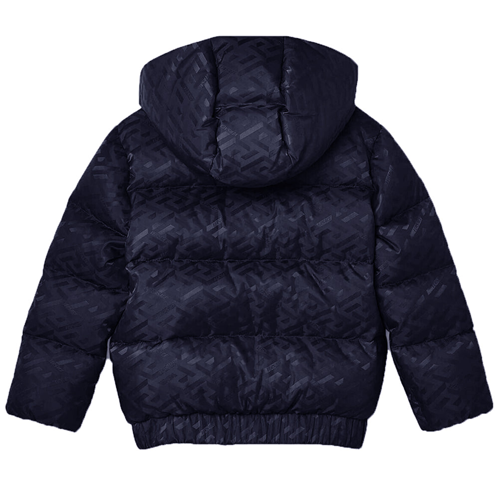 Versace Unisex Logo Jacket Navy