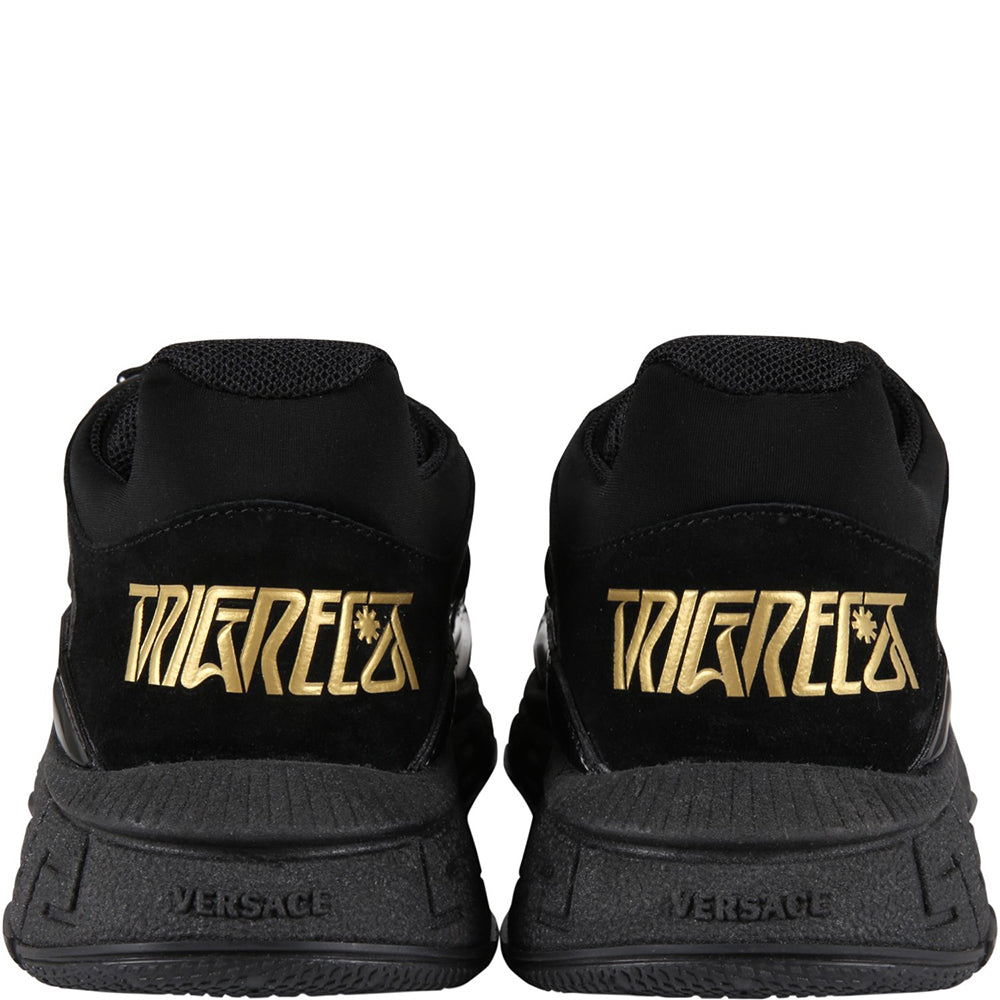 Versace Boys Trigreca Sneakers Black