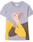 Fendi Boys Linking Hands T-shirt