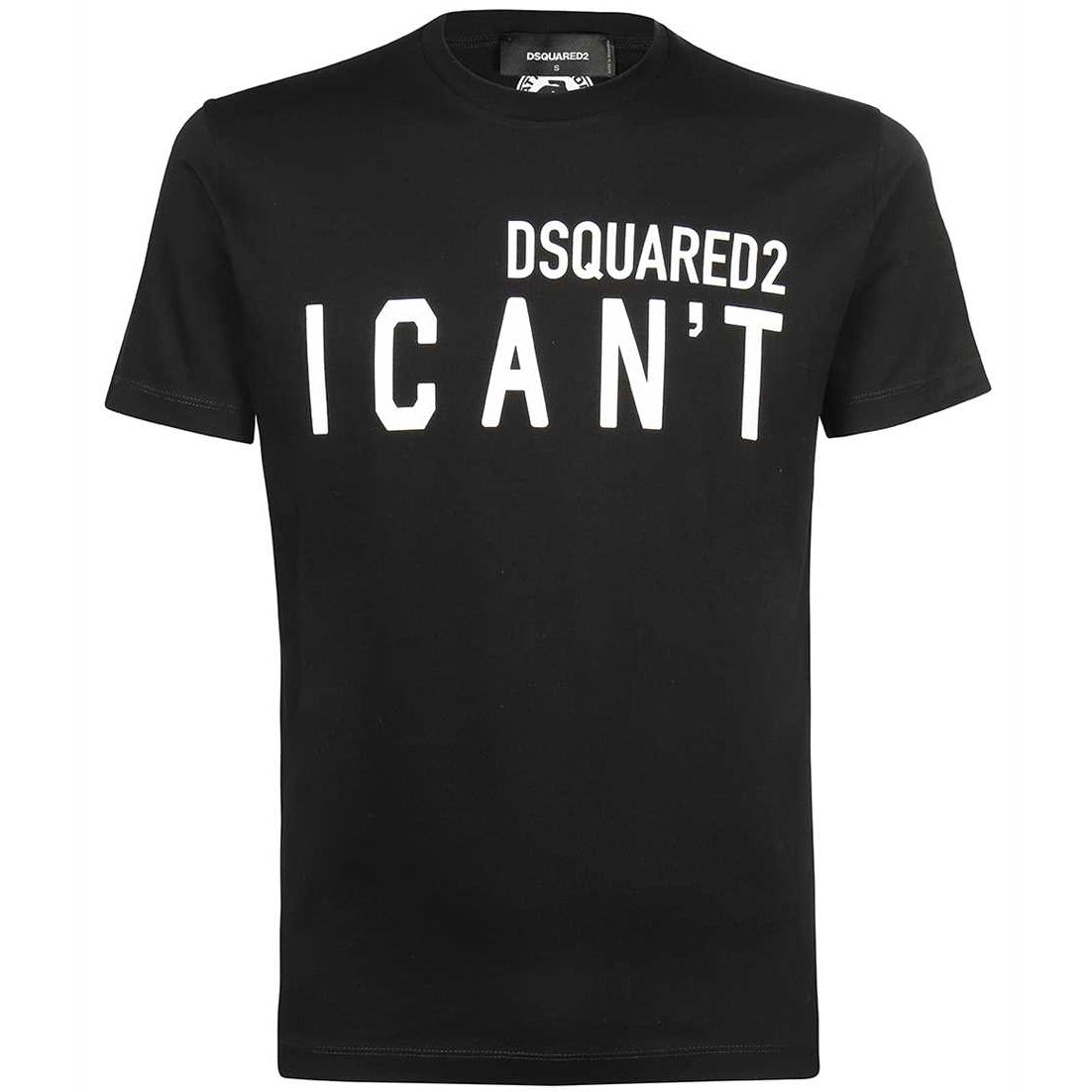 Dsquared2 Men&#39;s &quot;I CAN&#39;T&quot; Logo T-Shirt Black