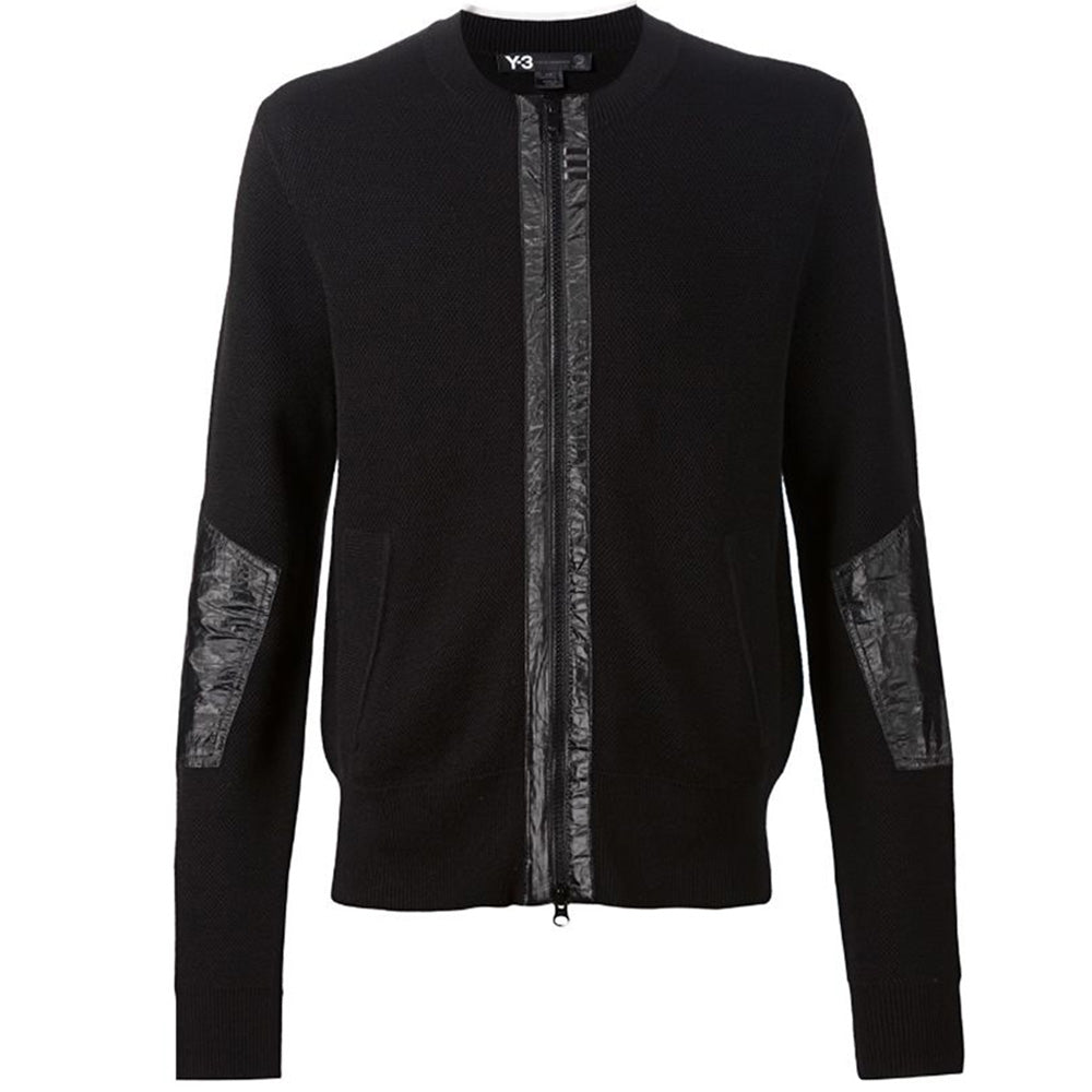 Y-3 Mens Zip Top Black