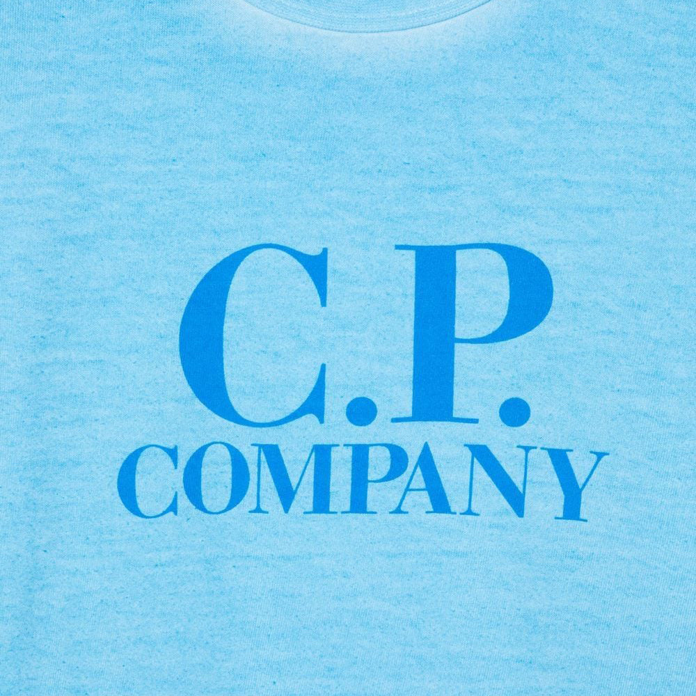 C.P Company Boys Jersey Logo T-shirt Blue