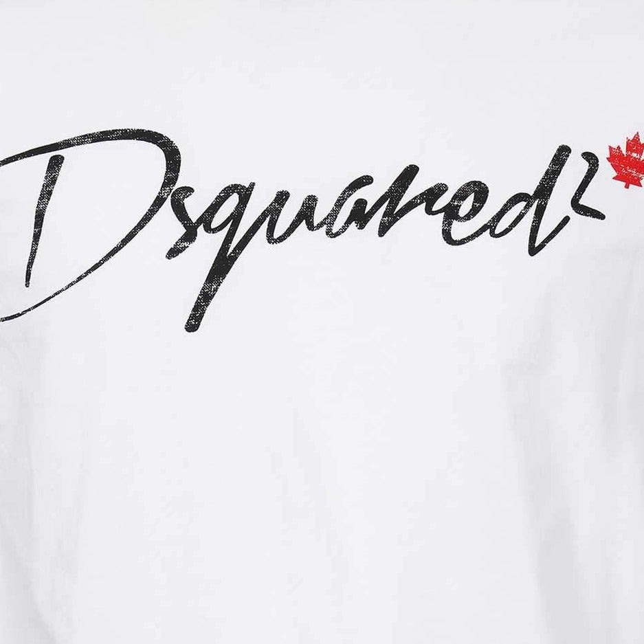 Dsquared2 Men&#39;s Logo Crew Neck T-Shirt White