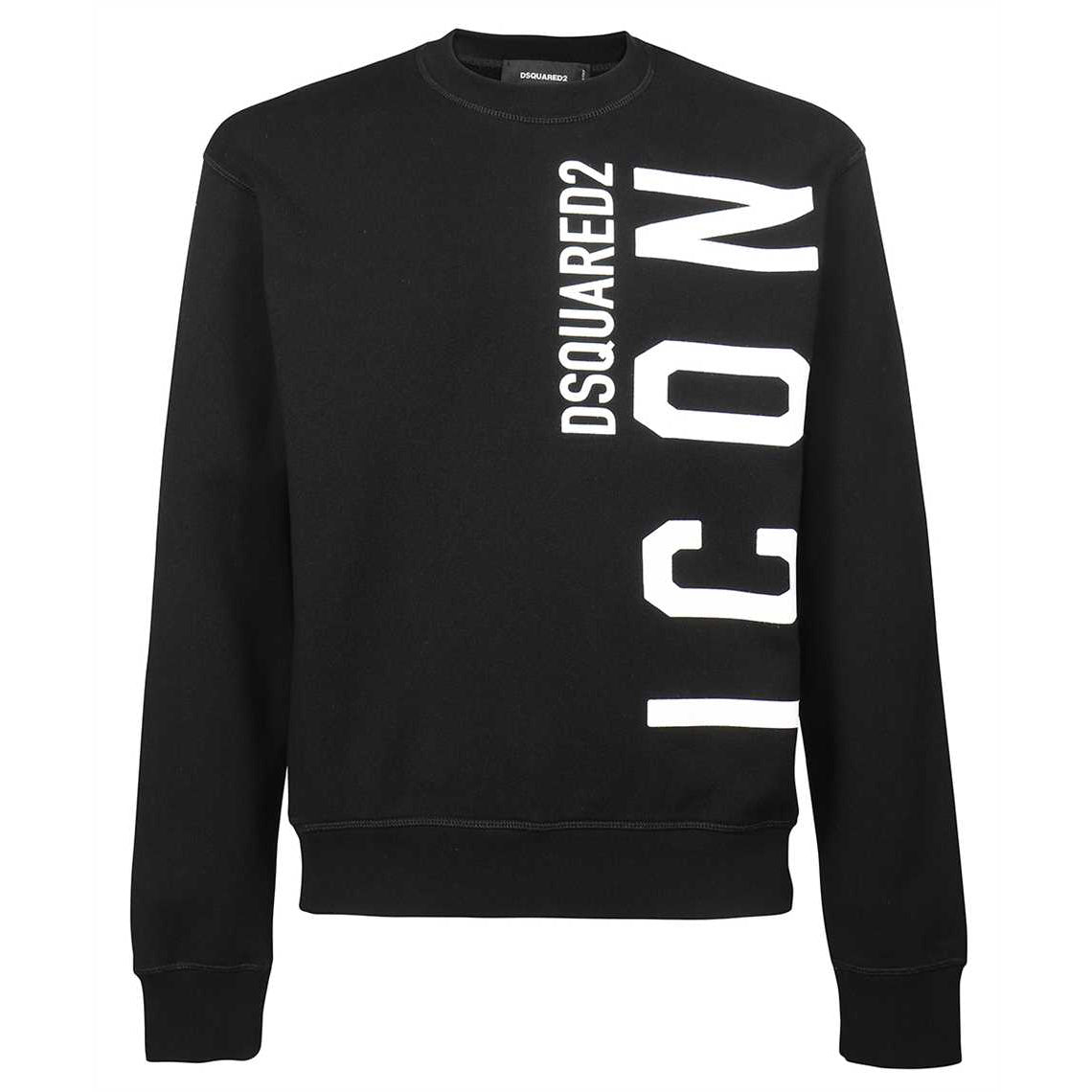 Dsquared2 Men's ICON Sweatshirt Black — Maison Threads