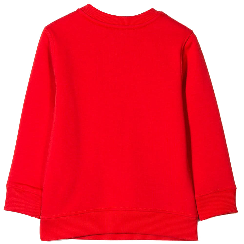 Givenchy Girls Kids Logo Print Sweater Red