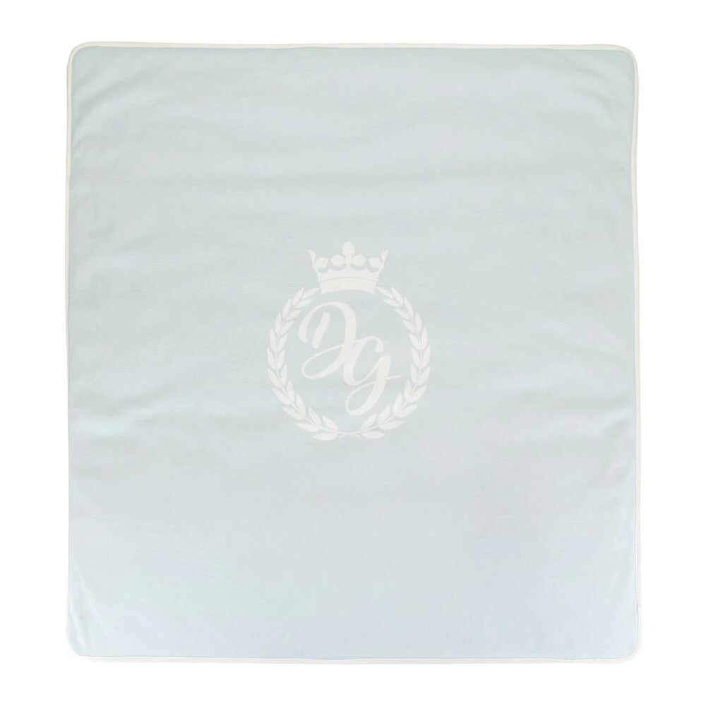 Dolce &amp; Gabbana Baby Logo Crest Blanket Blue