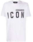 Dsquared2 Men's Classic ICON Print Crew Neck T-Shirt White