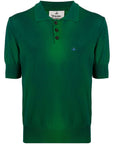 Vivienne Westwood Men's Faded Pullover Polo Green