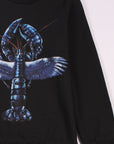 Lanvin Boys Lobster Print Sweatshirt Black