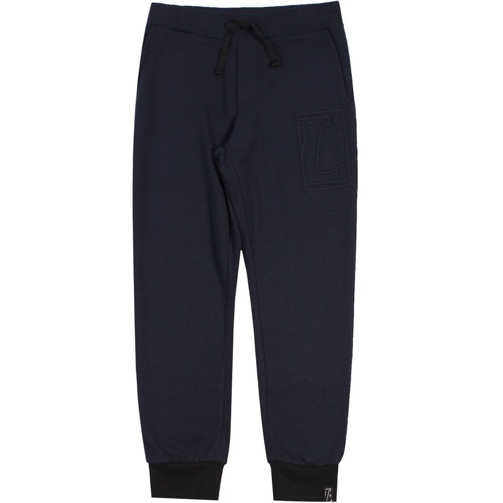 Lanvin Boys Logo Joggers Navy