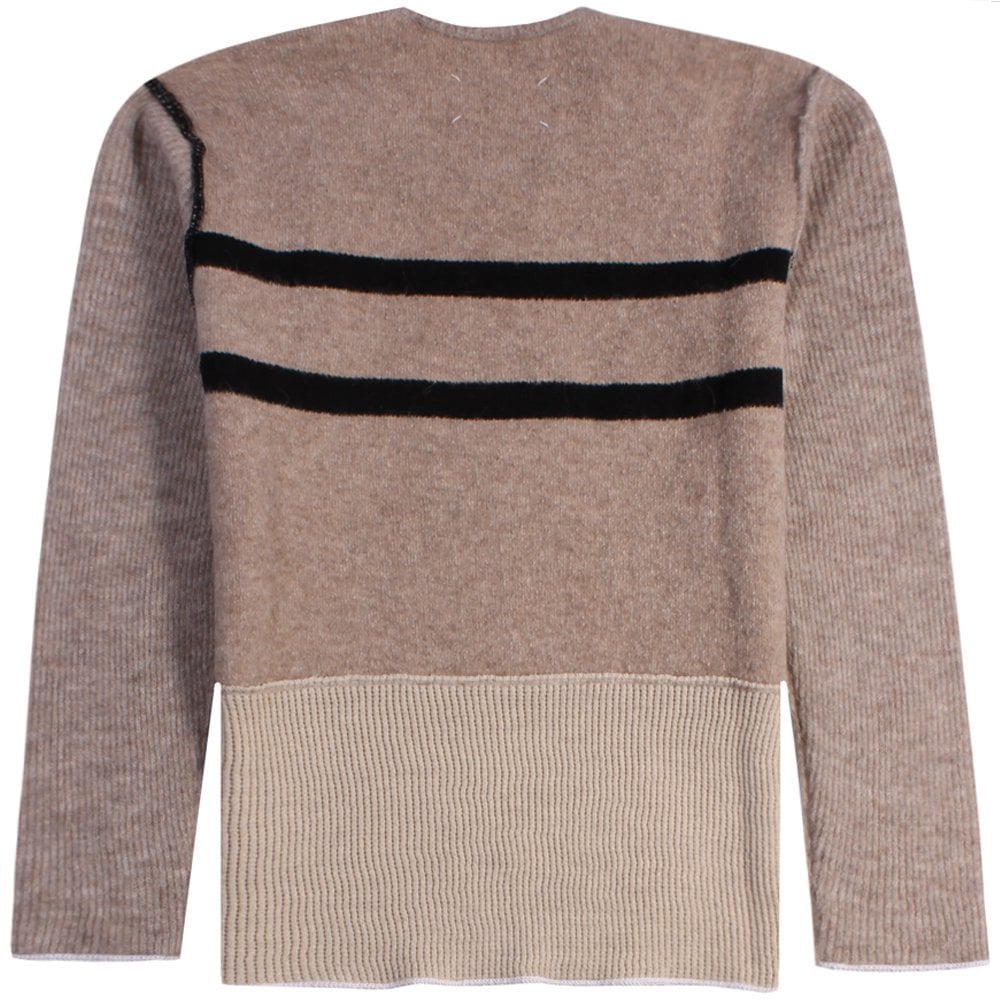 Maison Margiela Men&#39;s Knitted Jumper Beige