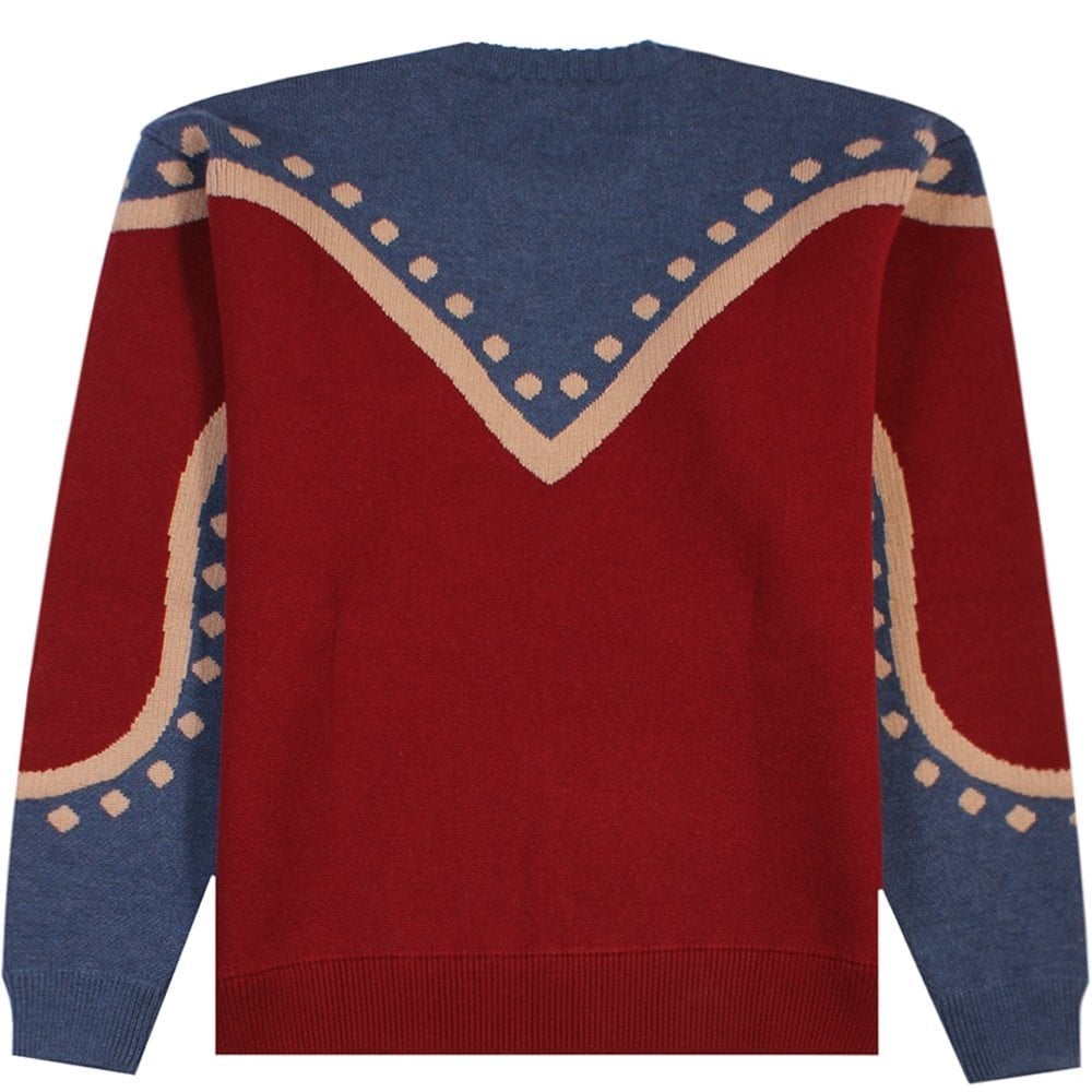 Dsquared2 Men&#39;s Maple Leaf Knitted Jumper Red