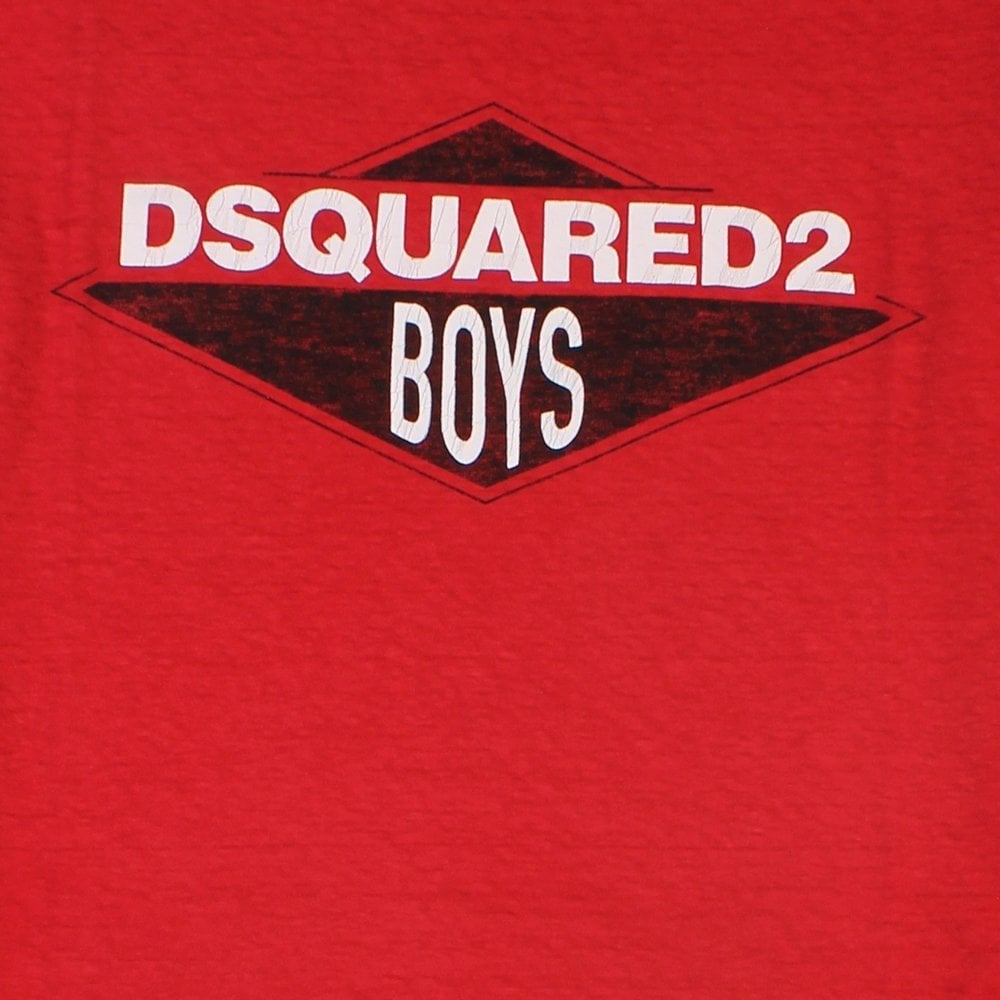 Dsquared2 Men&#39;s Logo Print T-Shirt Red