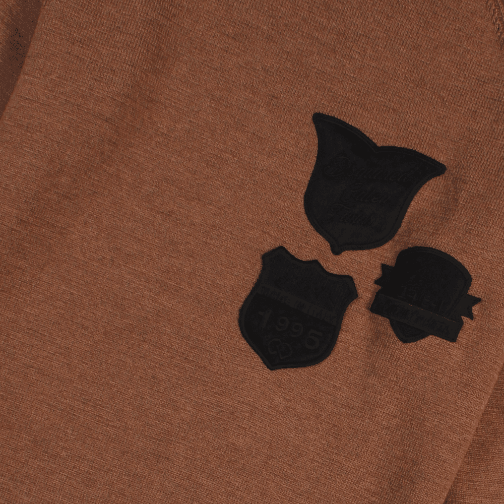 Dsquared2 Men&#39;s Badge Knitted Sweater Brown
