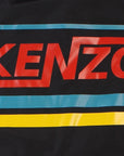 Kenzo Men's Multi-Colour Logo Print Coach Jacket Black