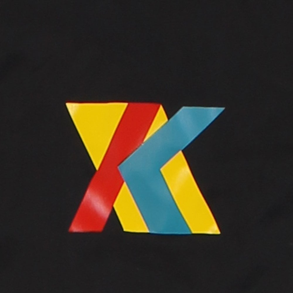 Kenzo Men&#39;s Multi-Colour Logo Print Coach Jacket Black