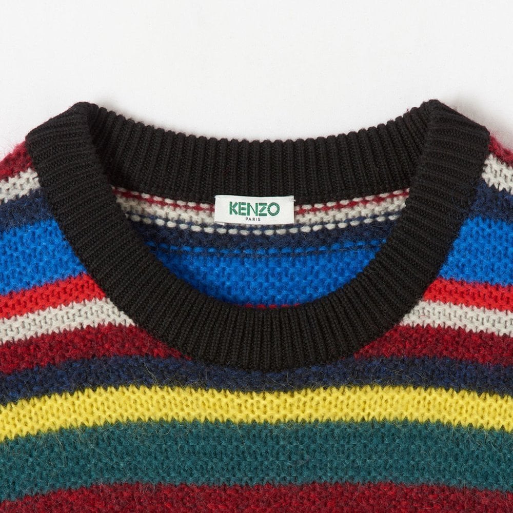 Kenzo Men&#39;s Jumping Tiger Colour Block Sweater Multicoloured