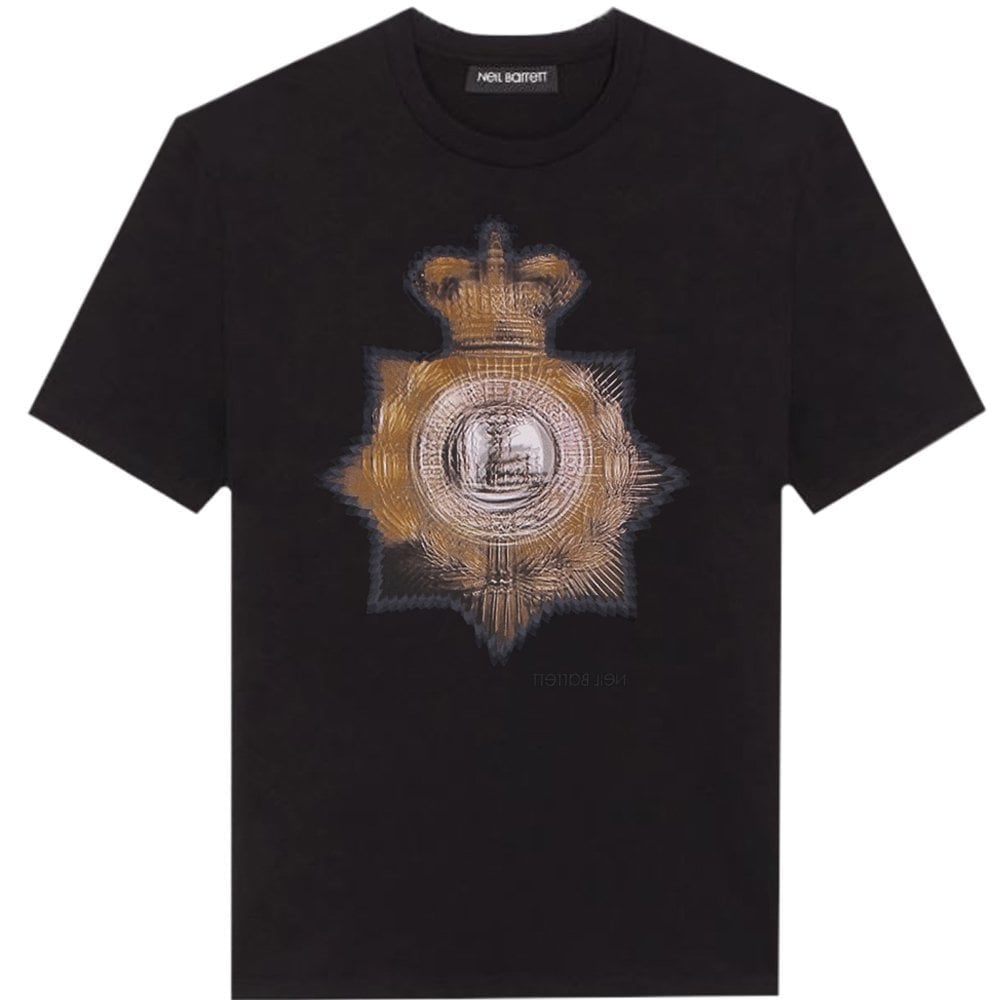 Neil Barrett Men&#39;s Graphic Print T-Shirt Black
