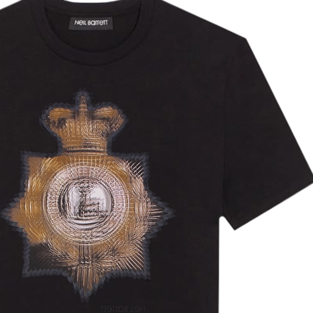 Neil Barrett Men&#39;s Graphic Print T-Shirt Black