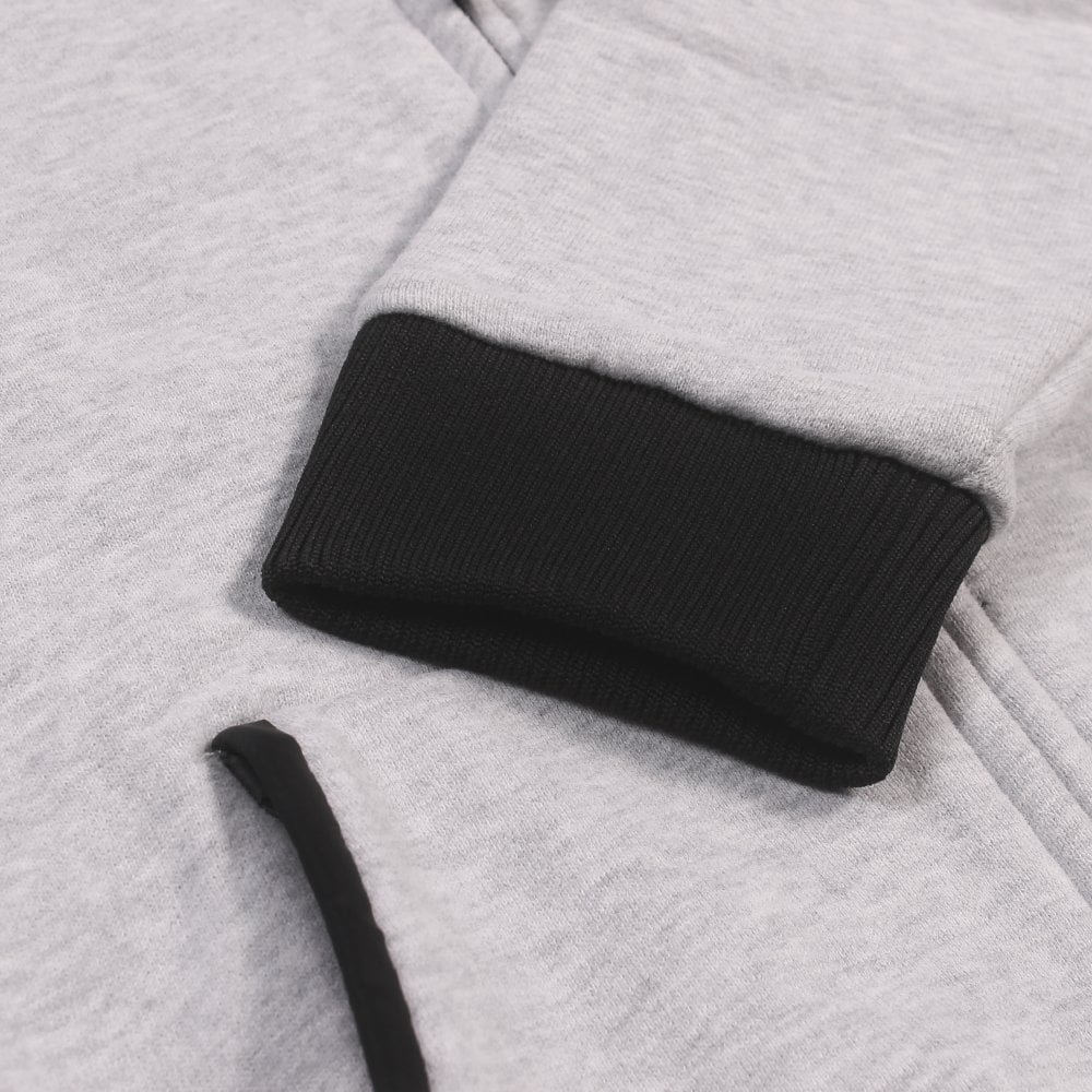 DKNY Boys Velcro Logo Zip Hoodie Grey