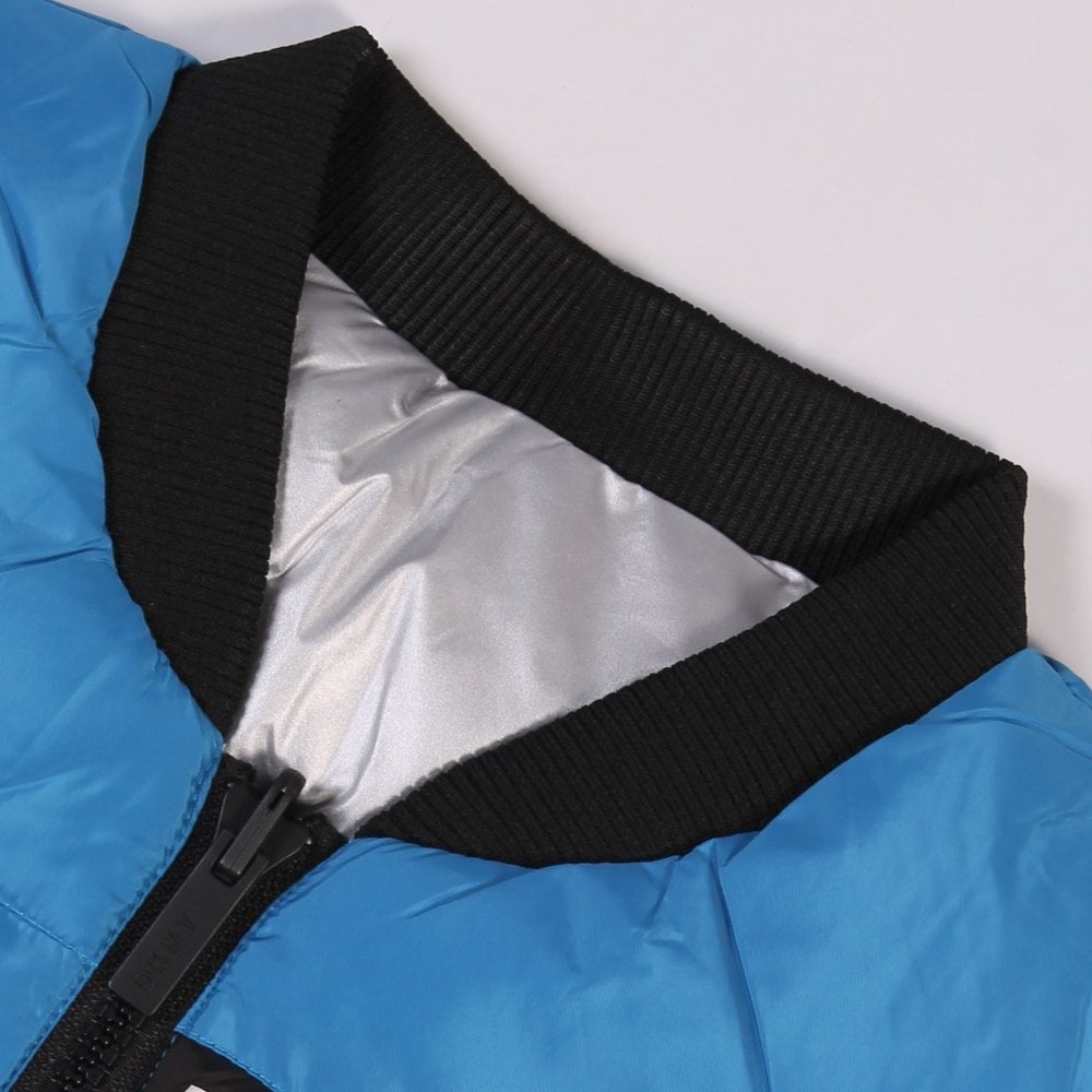 DKNY Boys Logo Gilet Blue Cotton &amp; Nylon