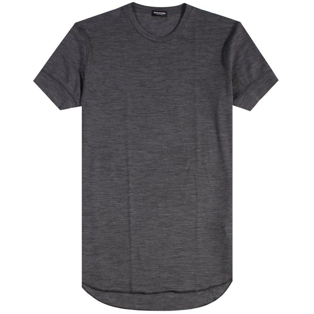 Dsquared2 Men&#39;s Plain Underwear T-Shirt Grey