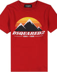 Dsquared2 Boys Mountain T-Shirt Red