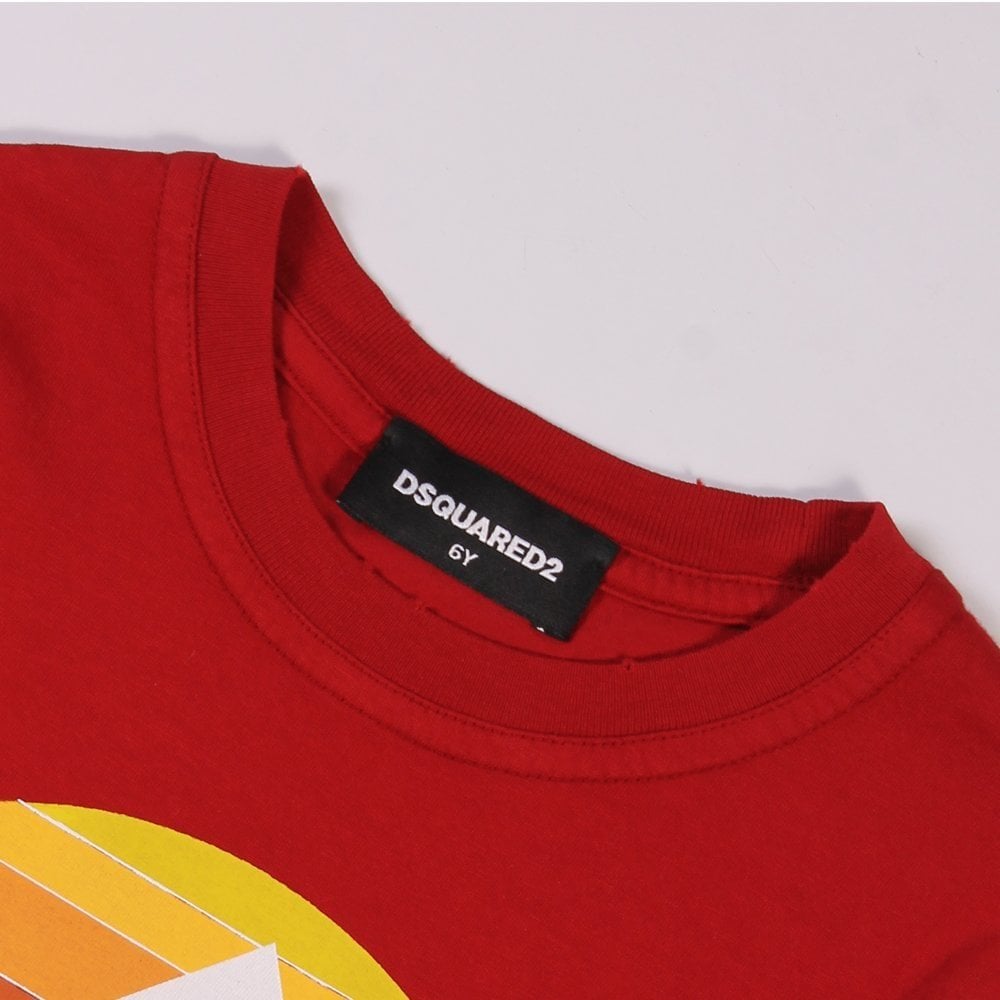 Dsquared2 Boys Mountain T-Shirt Red