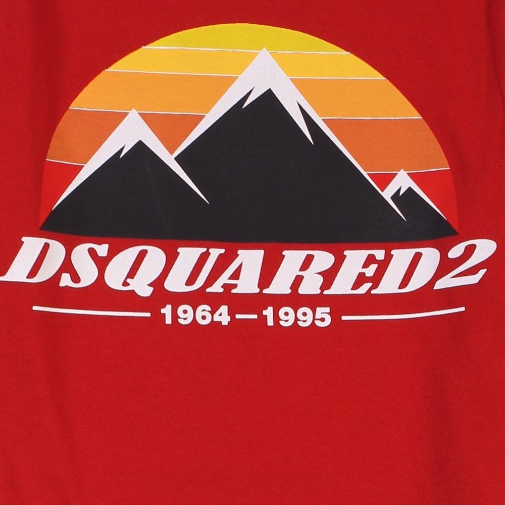 Dsquared2 Boys Mountain T-Shirt Red