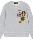 Dsquared2 Boys Badge Sweatshirt Grey