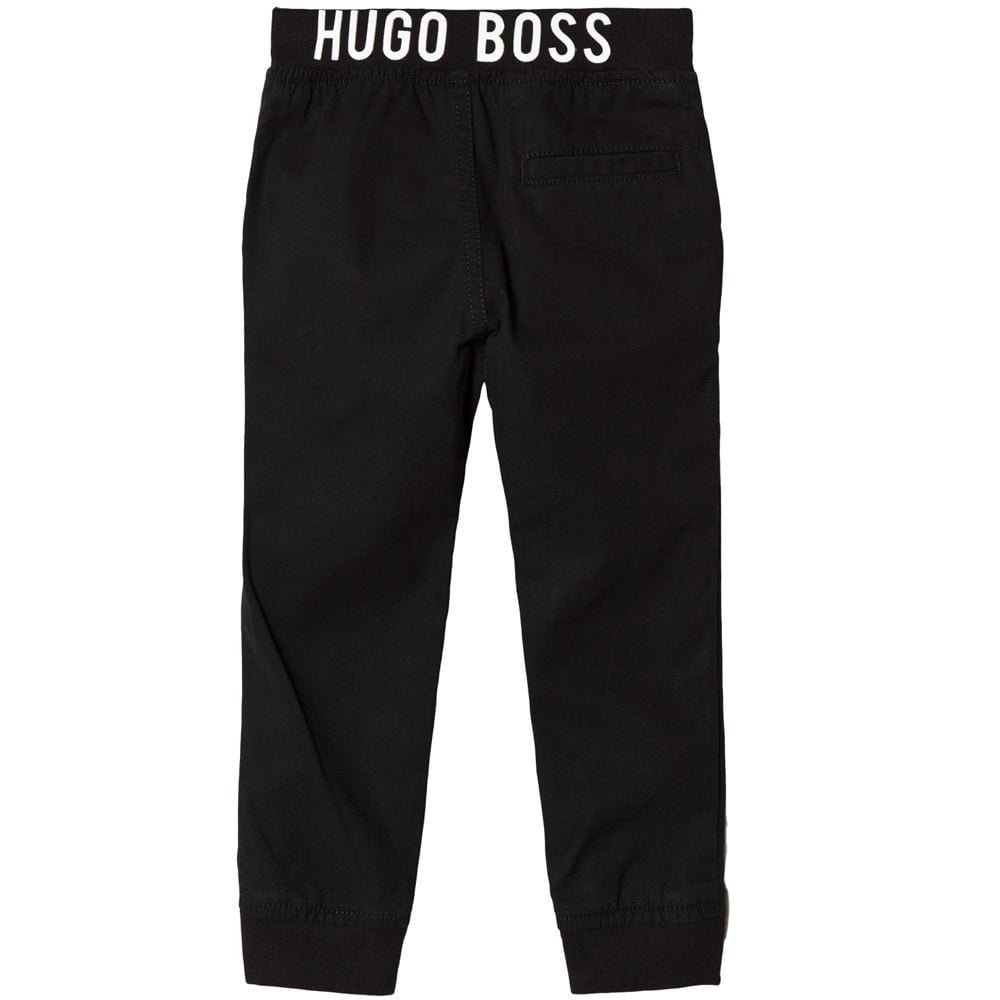 Hugo Boss Boys Cargo Trousers Black