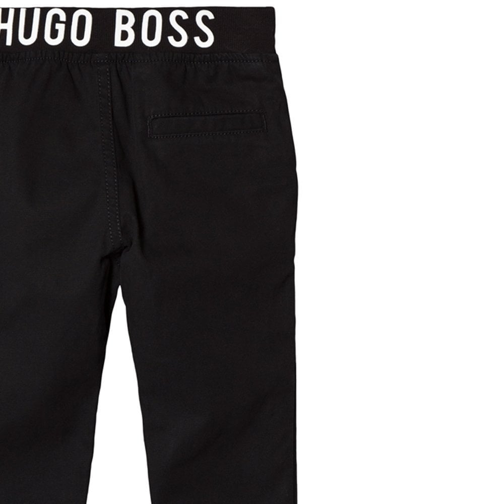 Hugo Boss Boys Cargo Trousers Black