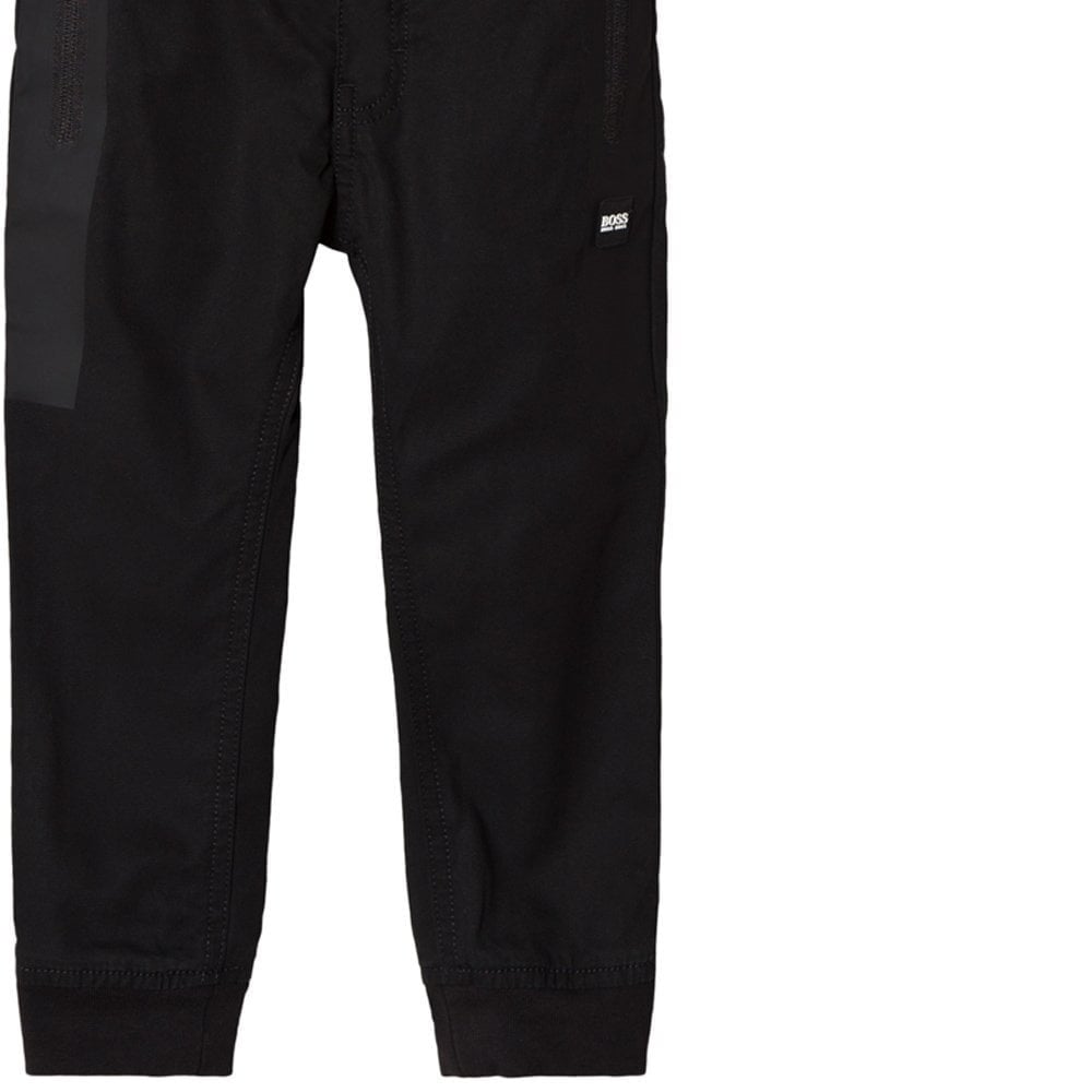 Hugo Boss Boys Cargo Trousers Black