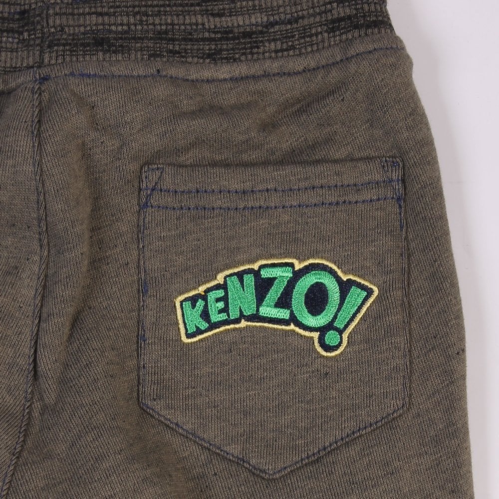 Kenzo Boys Logo Joggers Khaki