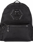 Philipp Plein Men's "Don't Ever Give Up" Backpack Black